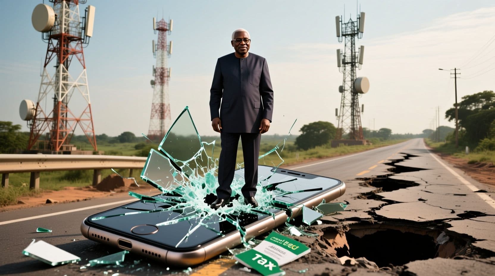 Tinubu Kills Telecom Tax as Road Credit Scheme Hits Potholes