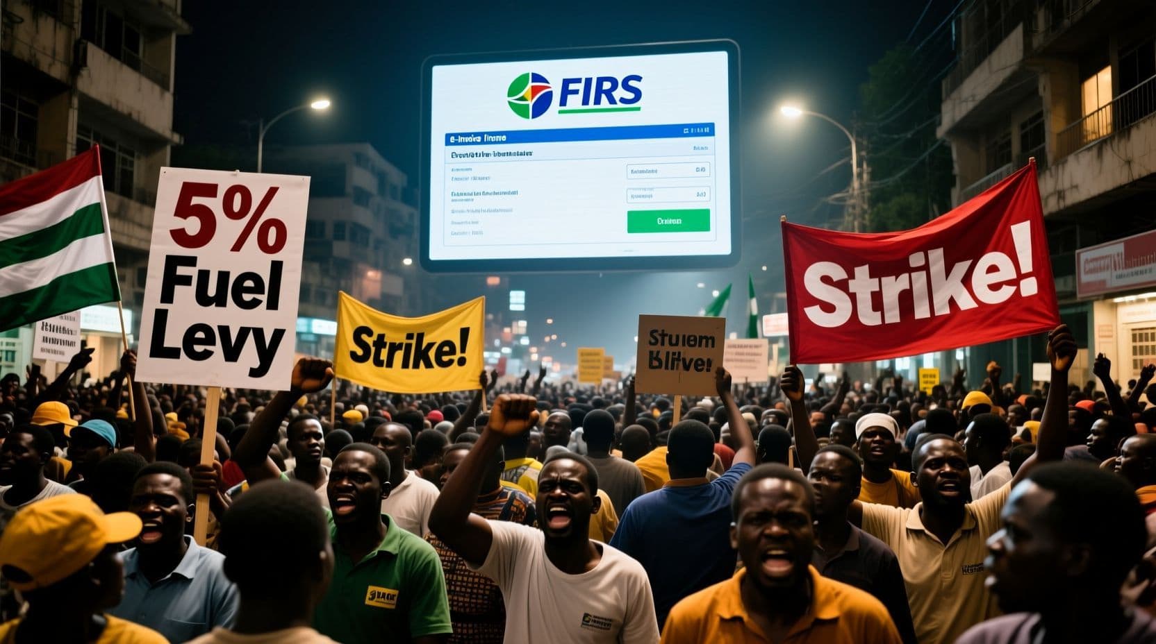 TUC Threatens Strike Over 5% Fuel Levy as FIRS Pushes E-Invoicing